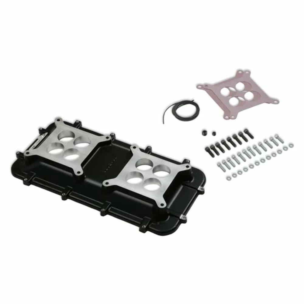 Mid-Rise Plenum Base Adapter Kit - GM LS1_LS2_LS6 - Black 300-267BK